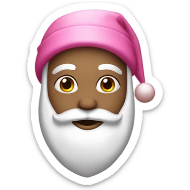 Pink Santa had sticker