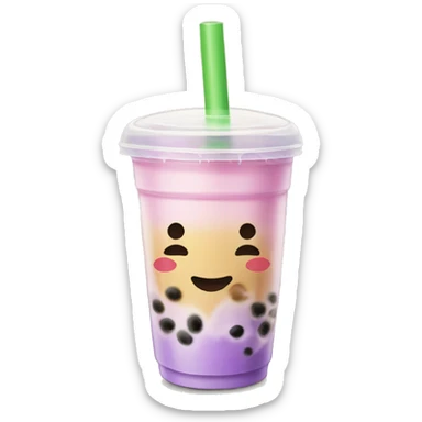Bubble tea sticker