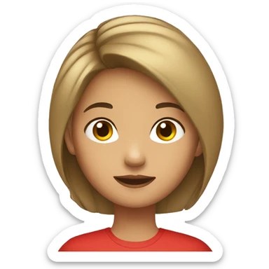 filipino girl in red top sticker