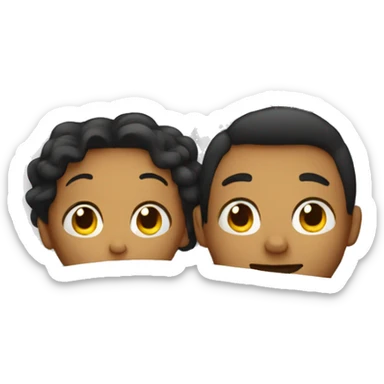 Two people in bed sticker