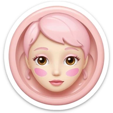 Organic cosmetic sticker