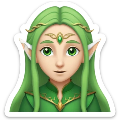 crea un avatar come personaggio elfo sticker