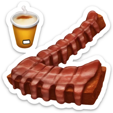 ribs with ketcup sticker