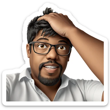 smiling boy in white shirt sticker