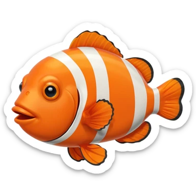 make an emoji about a clown fish sticker