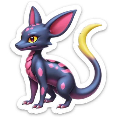 Shiny Salandit-Umbreon-Genet-Noivern-Noibat-Hybrid (Full body) sticker