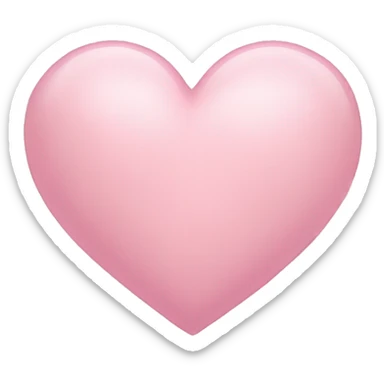 Light pink heart sticker
