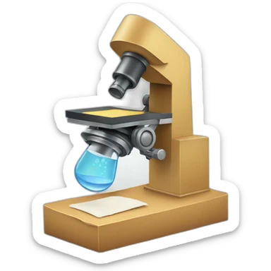 Paper microscope sticker