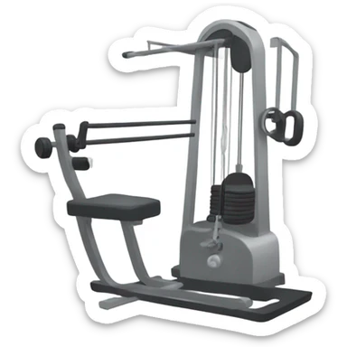 Workout Pully machine sticker