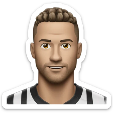 Halland qui sert la main de Ronaldo sticker