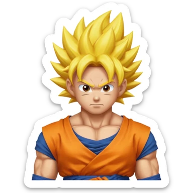 Goku super saiyan god sticker