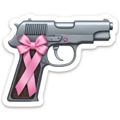 Pistol and ribbon mixer sticker