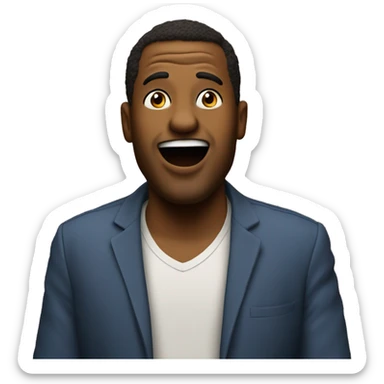 Comedian on stage, stand up comedy sticker