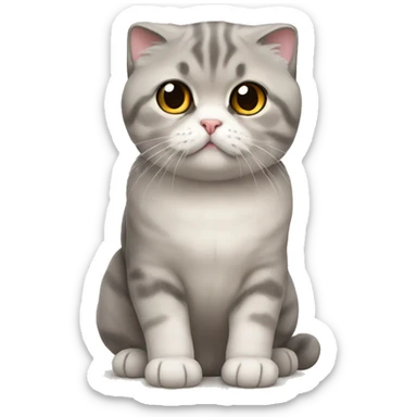 scottish fold cat sticker