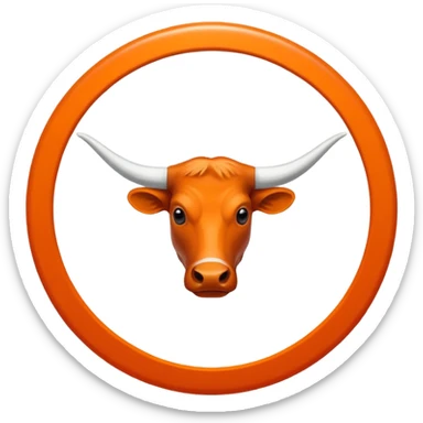 Longhorns Texas logo sticker