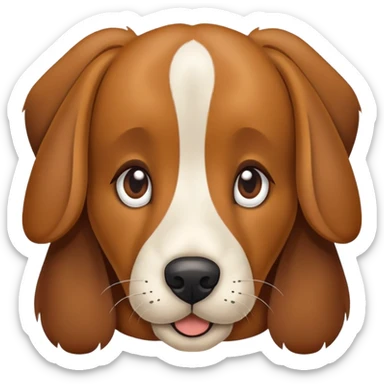 Dog with big nose sticker