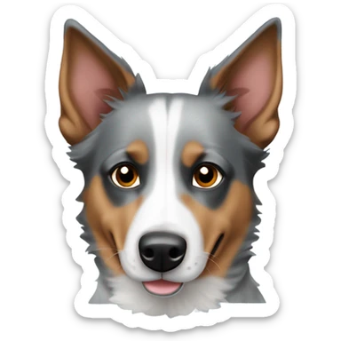 Blue heeler Australian Shepard mix dog  sticker