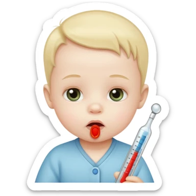 termometro em bebe sticker