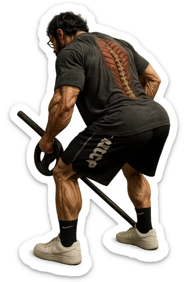 lascia questa immagine identica ma aggiungi fasci muscolari e spina dorsale sulla sua schiena, iperealistico 4k sticker