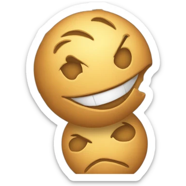 chat en boule qui ressemble à un pain sticker