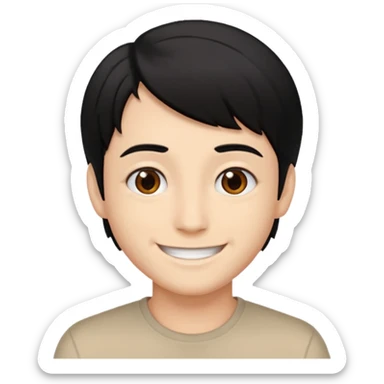 Jakru russce  marrant. Noire et brun. sticker