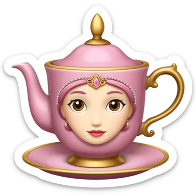  Princess antique tea cup sticker