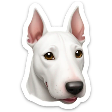 Bull terrier dog sticker