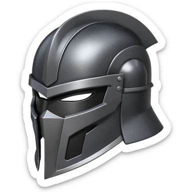 master shredder's helmet from teenage mutant ninja turtles, no eyes or face, just the helmet and related material lets make it a silhouette sticker