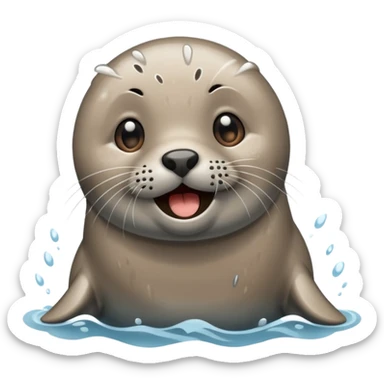 seal barking sticker