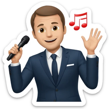 Macron qui tue tung tung tung sahur sticker