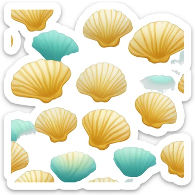 Coquille Saint-Jacques simple sticker