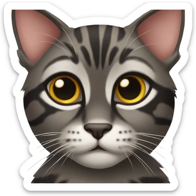 Cute myan coon cat sticker