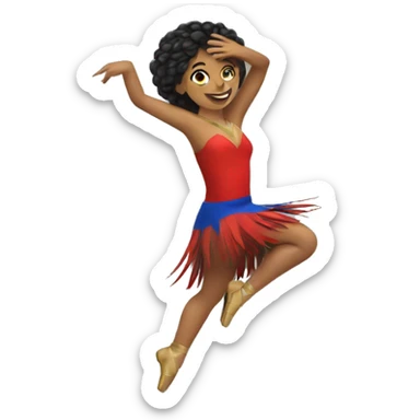 chilean dancer in brazil sticker