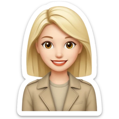 Stylish fashion female sticker