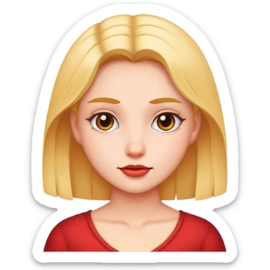 realistic portrait of girl sticker