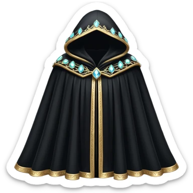 black magic cloak with crystal on it

































 sticker