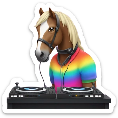 Cavalo dj  sticker