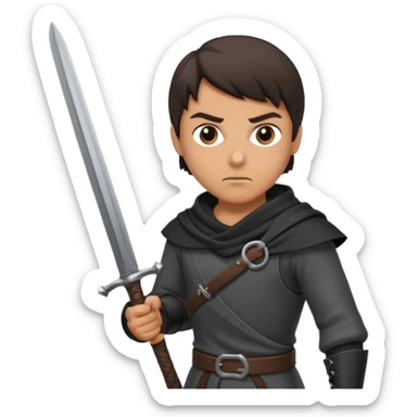 asasin with sword sticker