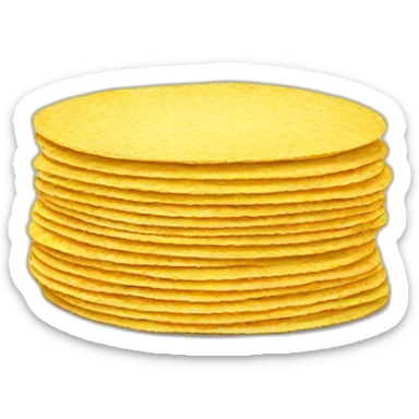 Stack of corn tortillas sticker