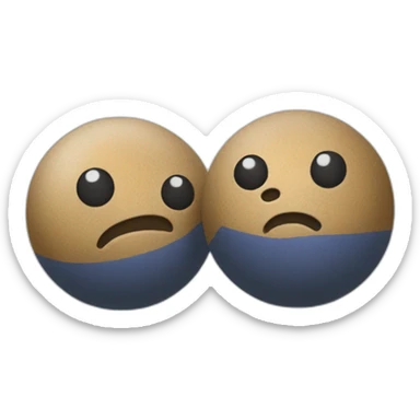 un truc avec deux boules sticker