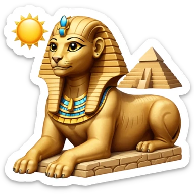 egypt sfenks sticker