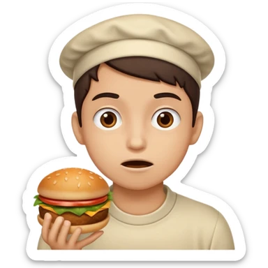 hungry person sticker