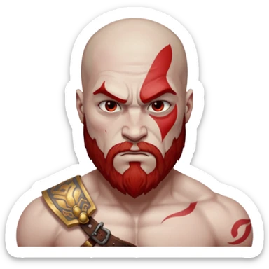 God of War Kratos (skin white) sticker