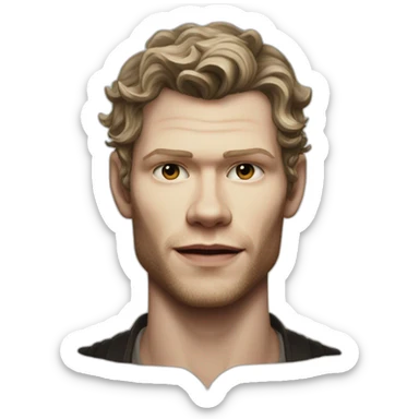 Klaus mikaelson Joseph morgan realistic detailed sticker