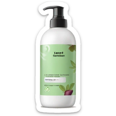 leave-in conditioner bottle with label sticker