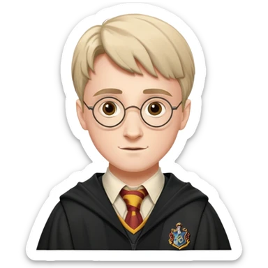 Hugh Mitchell is colin creevey in harry potter, wear hogwarts uniform sticker