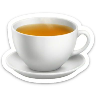 a cup of tea with bergamot  sticker