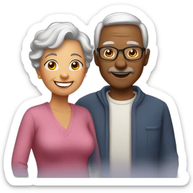 2 grandparents sticker