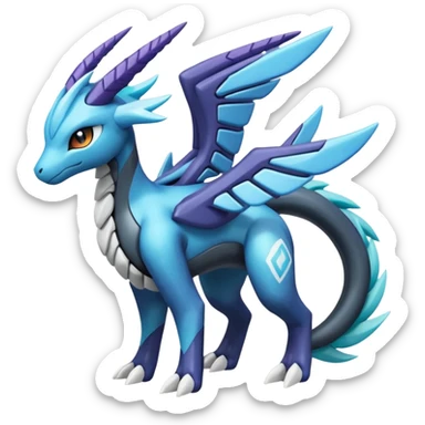 Meloetta-Zekrom-Kyurem-Dialga-Suicune-hybrid sticker