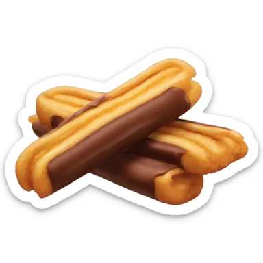 Chocolate dipped churros sticker